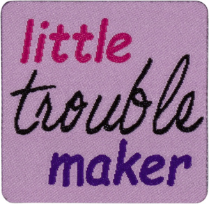 Термоаппликация "Маленькая нарушительница спокойствия". Арт 42817