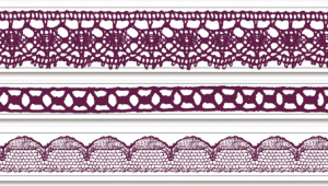Штамп из пенорезины для оттисков "Кружевные узоры", 30 х 5 см. Арт 03571