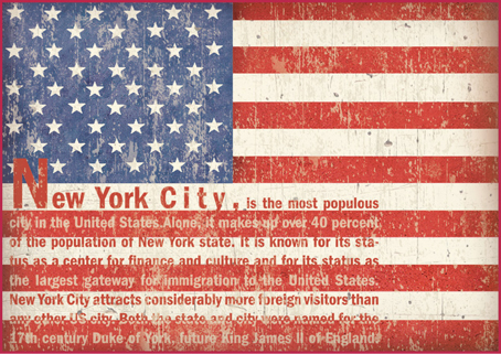 Бумага упаковочная "Флаг США", рисовая, 21 х 29,7 см. Арт DFSA4052