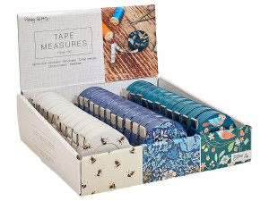 Сантиметр-рулетка 120 см., 3 цвета, 36 шт. в картонном прикассовом стенде. Арт MR253.DB