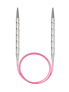 Спицы металлические круговые с удлиненным кончиком addiUnicorn Lace, №8, 60 см. Арт 716-2/8-60