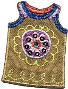 Термоаппликация HKM "Майка с цветком". Арт 32898/1SB