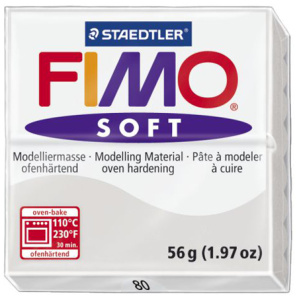 Полимерная глина FIMO "Soft", уп. 56 г, цвет серый дельфин. Арт 8020-80