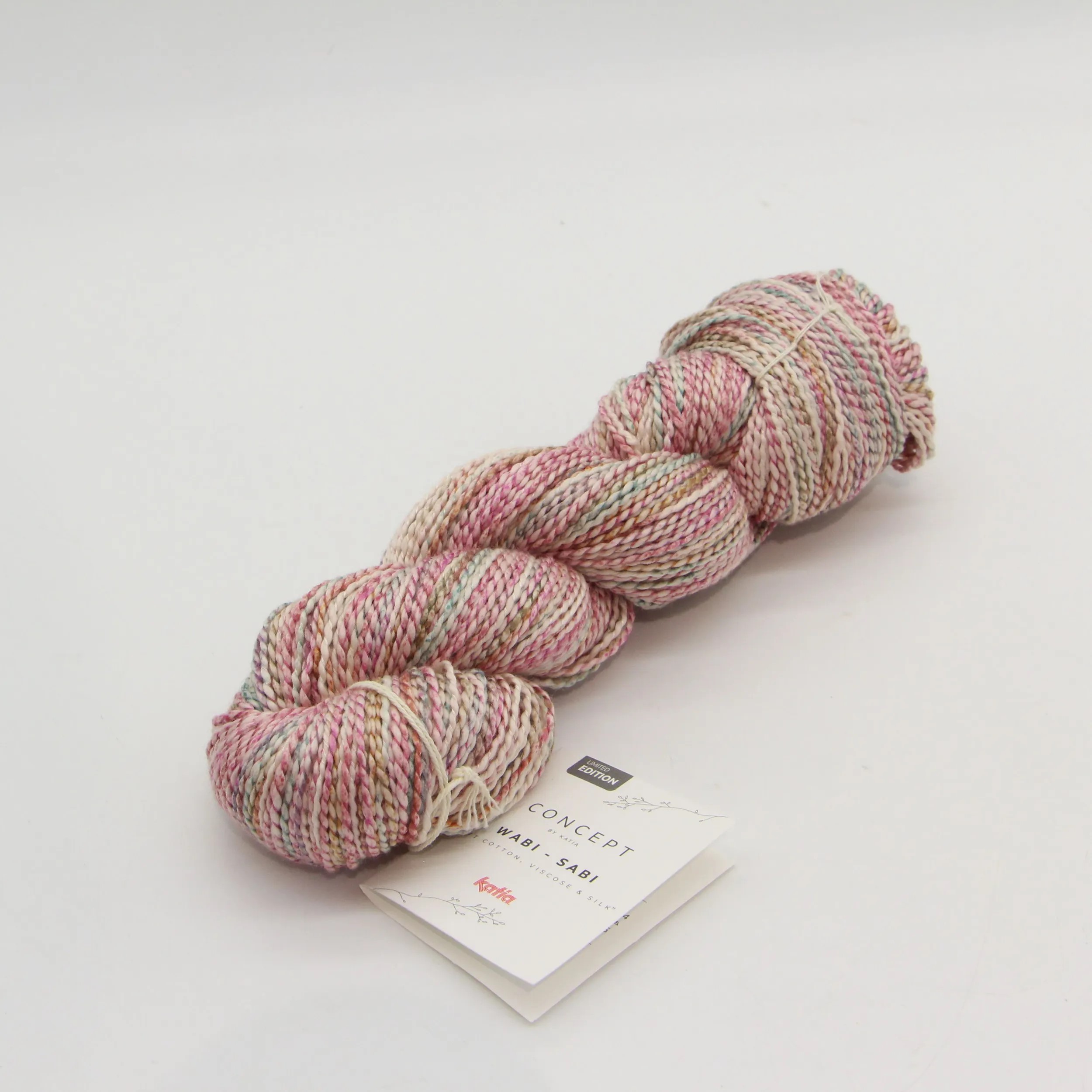 Пряжа Wabi-Sabi, 85% хлопок, 10% вискоза, 5% шелк, 100 г, 260 м. Арт 1318.104