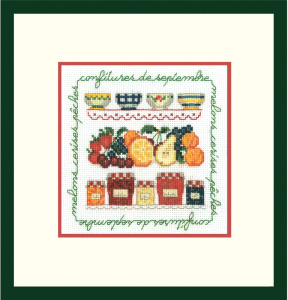Набор для вышивания:"CONFITURES DE SEPTEMBRE" (Сентябрьские конфитюры). Арт 2231