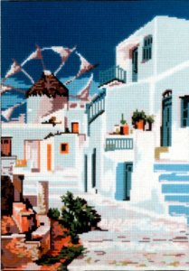 Канва жесткая с рисунком "Солнечный город". Арт 14.770                  