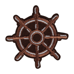 Термоаппликация "Штурвал коричневый". Арт 39412