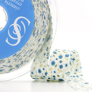 Косая бейка с рисунком SAFISA, арт.6626, 20 мм, 20 м, цвет 02. Арт 6626-20мм-02