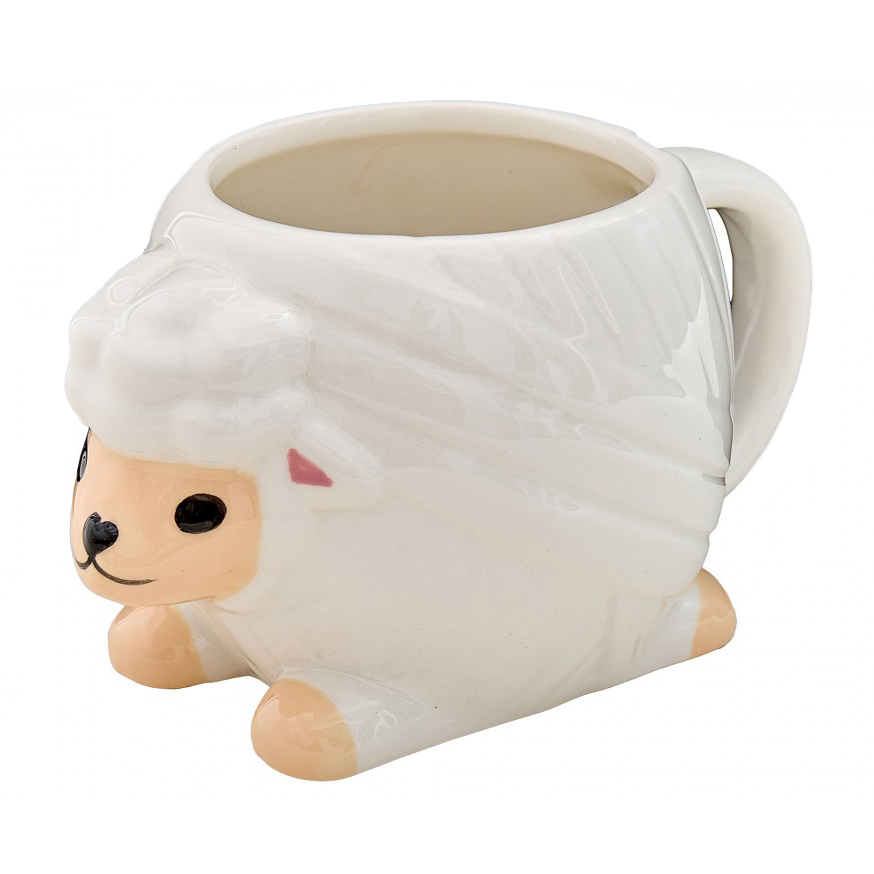 Кружка с ручкой и рисунком "Овечка". Арт N4371.9
