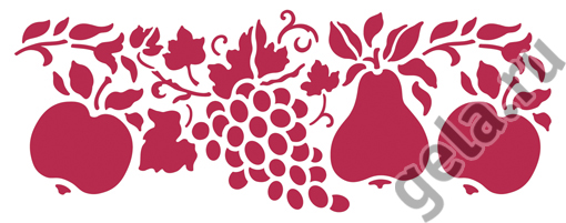 Трафарет "Фрукты". Арт KSB54                   