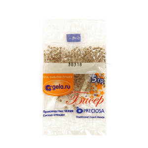 Бисер Preciosa №10, 5 г., цвет №38318 шоколадно-коричневый прокрас прозрачный. Арт G 38318