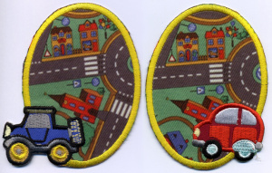 Термоаппликации HKM "Машинки в городе". Арт 32476SET/S