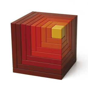 Конструктор дизайнерский NAEF CLASSIC "Cella" 6+, натуральное дерево, цвет красный, 9 деталей. Арт 9608.1