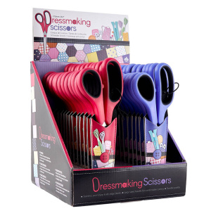 Ножницы портновские профессиональные, 21,5 см, 24 шт. в картонном прикассовом стенде. Арт B4850