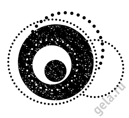 Деревянный штамп "Круги". Арт WTA022                  