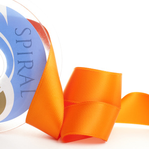 Лента атласная двусторонняя SAFISA, 11 мм, 25 м, цвет 61, алый. Арт 110-11мм-61             