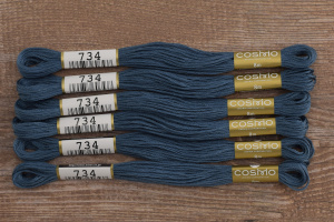 Мулине COSMO однотонный цвет  734       . Арт 25-6/734       