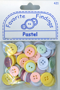 Пуговицы Favorite Findings "Пастель". Арт 550000421                