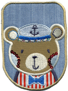 Термоаппликация HKM "Мишка-моряк". Арт 32844/1SB