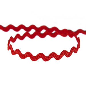 Тесьма PEGA тип вьюнчик, красный, 5,1 мм. Арт 841510417A7501