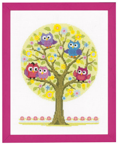 Набор для вышивания "Маленькие совята". Арт PN-0146618              