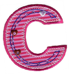 Термоаппликация HKM "Буква С". Арт 31176/1SB