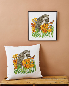 Набор для вышивания подушки "Ёжик". Арт 92-4312