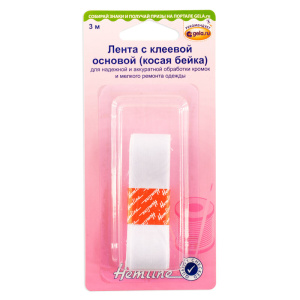 Лента термоклеевая, цвет белый, 20 мм х 3 м. Арт 790.W                   