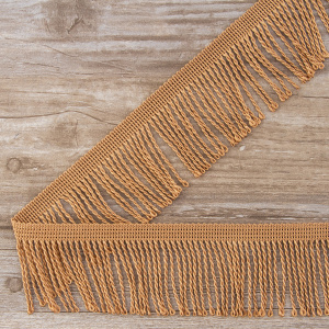 Бахрома витая, 60 мм, цвет бежево-розовый. Арт PP-60 col.703