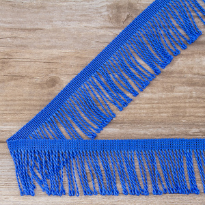 Бахрома витая, 60 мм, цвет васильковый. Арт PP-60 col.503