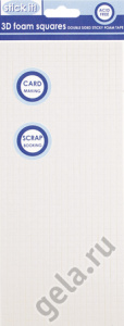 Клейкие квадраты 3D, двусторонние, STICK IT, 940 шт. Арт STI4000                 