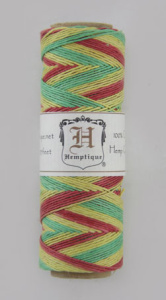Шнур из пеньки HEMPTIQUE на катушках #10 - 0,5 мм, 62,5 м, 25 г. Арт HS10VA-RASTA            