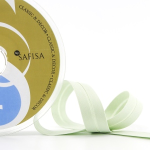 Косая бейка хлопок, 20 мм, 25 м, цвет 73, цвет желто-зеленый. Арт 6600-20мм-73