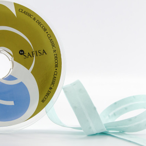 Косая бейка хлопок, 20 мм, 20 м, цвет 53, цвет ментоловый. Арт 6552-20мм-53