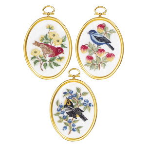 Набор для вышивания "Птицы", 3 сюжета с рамками. Арт 004-0862