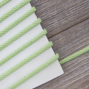 Шнур PEGA хлопковый, цвет салатовый, 5,3 мм. Арт 842140916E1802          