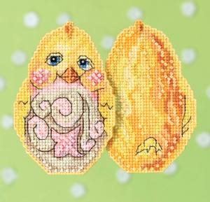 Набор для вышивания "Желтый цыпленок" Jim Shore. Арт JS181712