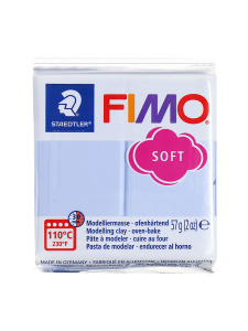 Полимерная глина FIMO "Soft", уп. 57 г, цвет синяя умиротворенность. Арт 8020-T31 
