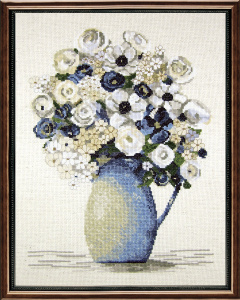 Набор для вышивания "Голубые анемоны". Арт 7008