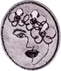 Термоаппликация "Лицо с цветами". Арт 43027