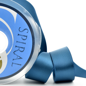 Лента атласная двусторонняя SAFISA, 3 мм, 100 м, цвет 79, морская волна. Арт 110-3мм-79              