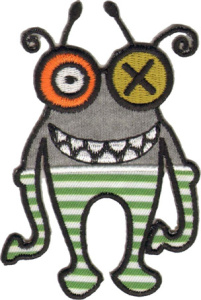 Термоаппликация HKM "Монстр с белыми зубами". Арт 32034/1SB