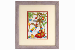 Вышитая картина "Елочная лиана". Арт Модель 01.033.23