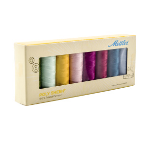 Набор с нитками Poly Sheen  в подарочной упаковке, 8 катушек. Арт PS8Modern-Kit