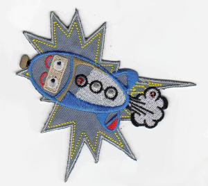 Термоаппликация HKM "Взлетающая ракета". Арт 33625/1SB