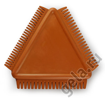 Шпатель - гребень, трехразмерный . Арт KR94                    