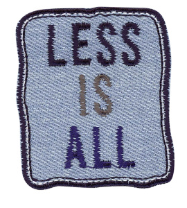 Термоаппликация HKM " Less is all". Арт 35545/1SB