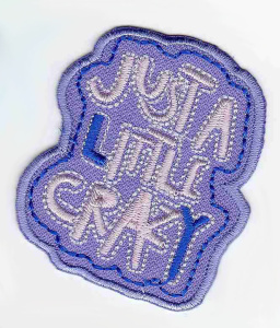 Термоаппликация HKM "Just a little crazy". Арт 33671/1SB