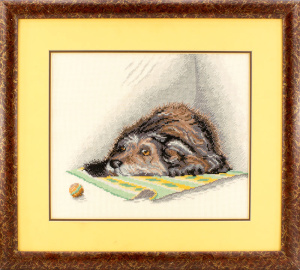 Вышитая картина "Где же хозяин?". Арт Модель 03.014.06