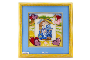 Вышитая картина "Цветок для подруги". Арт Модель 13.001.02